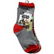 Wholesale - 5pk 4-6 THE MANDALORIAN WAY TO MY HEART CREW SOCKS, UPC: 193159174804